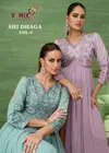 Shi Dhaga Vol 6 By Vamika Nx Viscose Georgette Embroidery Online Gown Wholesale
